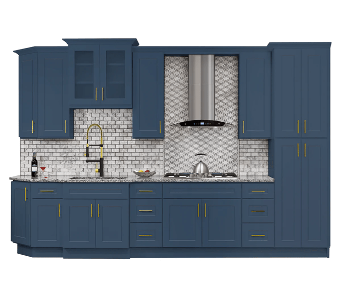 Blue kitchen cabinets | Melbourne Beach Flooring & Kitchens