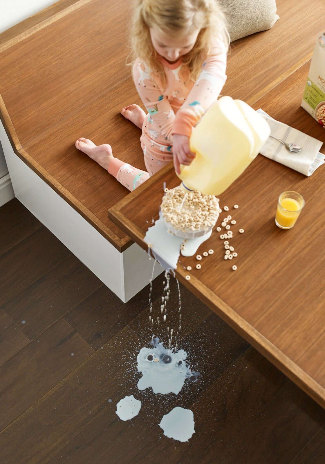 Milk spill cleaning | Melbourne Beach Flooring & Kitchens